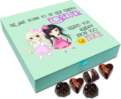 Chocholik Gift Box - We Are Going To Be Best Friends Forever Chocolate Box - 9pc Truffles(108 g)
Chocholik Gift Box - We Are Going To Be Best Friends Forever Chocolate Box - 9pc Truffles(108 g)