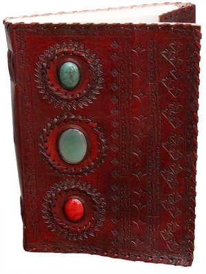 echoindia A5 Diary(Handicrafts Leather Diary, Brown)