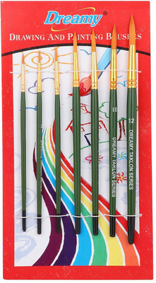 Dreamy Round Paint Brushes(Set of 7, Green)
Dreamy Round Paint Brushes(Set of 7, Green)