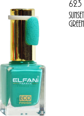 Elfani Snow Coat Texture Nail Polish 623 Sunset Green