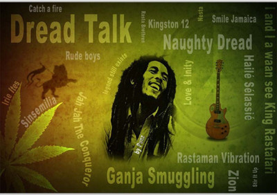 Wall Poster Dread Talk Bob Marley Paper Print(12 inch X 18 inch, Rolled)