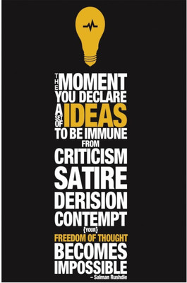Akhuratha Wall Poster Salman Rushdie Quote Paper Print(12 inch X 18 inch, Rolled)
Akhuratha Wall Poster Salman Rushdie Quote Paper Print(12 inch X 18 inch, Rolled)