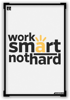 Aabhaas Wall Poster Work Smart Not Hard Quote Paper Print(12 inch X 18 inch, Rolled)
Aabhaas Wall Poster Work Smart Not Hard Quote Paper Print(12 inch X 18 inch, Rolled)