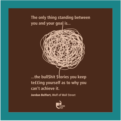 Akhuratha Wall Poster Only Thing Standing Between You And Your Goal -Jordon Belford Blue Paper Print(12 inch X 18 inch, Rolled)
Akhuratha Wall Poster Only Thing Standing Between You And Your Goal -Jordon Belford Blue Paper Print(12 inch X 18 inch, Rolled)