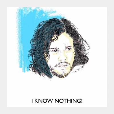Wall Poster Jon Snow Knows Nothing | Artist: Tridib Das Paper Print(12 inch X 18 inch, Rolled)
Wall Poster Jon Snow Knows Nothing | Artist: Tridib Das Paper Print(12 inch X 18 inch, Rolled)
