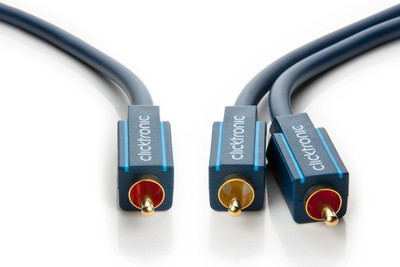 Clicktronic TV-out Cable 70458(Blue, For Home Theater, 5 m)