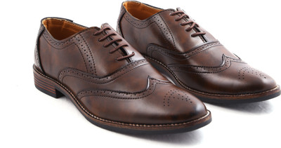Spade club Lace Up For Men(Brown