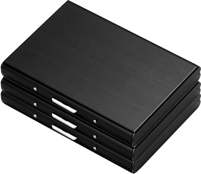 Stealodeal Black Waterproof Limited Edition Metal Atm (Pack of 3) 6 Card Holder(Set of 3, Black)
Stealodeal Black Waterproof Limited Edition Metal Atm (Pack of 3) 6 Card Holder(Set of 3, Black)