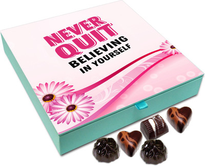 Chocholik Gift Box - Never Stop Believing In Yourself Chocolate Box - 9pc Truffles(108 g)
Chocholik Gift Box - Never Stop Believing In Yourself Chocolate Box - 9pc Truffles(108 g)