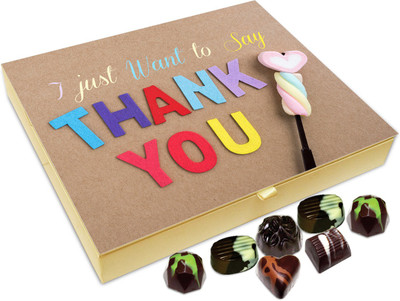 Chocholik Gift Box - I Just Want To Say Thank You Chocolate Box - 20pc Truffles(240 g)
Chocholik Gift Box - I Just Want To Say Thank You Chocolate Box - 20pc Truffles(240 g)