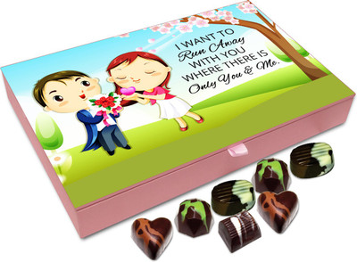 Chocholik Gift Box - I Want To Run Away With You Chocolate Box - 12pc Truffles(144 g)
Chocholik Gift Box - I Want To Run Away With You Chocolate Box - 12pc Truffles(144 g)