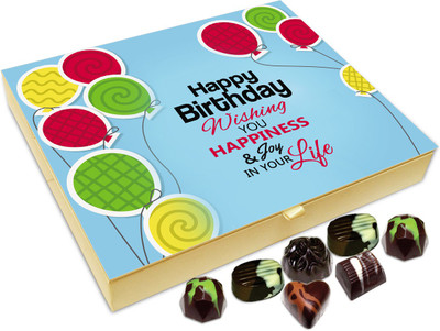Chocholik Gift Box - Happy Birthday Wishing You Happiness And Joy Chocolate Box - 20pc Truffles(240 g)
Chocholik Gift Box - Happy Birthday Wishing You Happiness And Joy Chocolate Box - 20pc Truffles(240 g)