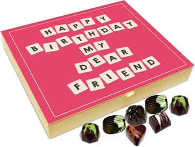 Chocholik Gift Box - Happy Birthday To My Buddy Chocolate Box - 20pc Truffles(240 g)
Chocholik Gift Box - Happy Birthday To My Buddy Chocolate Box - 20pc Truffles(240 g)