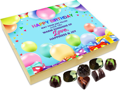 Chocholik Gift Box - On This Birthday May Your Day Be Filled With Sunshine Chocolate Box - 20pc Truffles(240 g)
Chocholik Gift Box - On This Birthday May Your Day Be Filled With Sunshine Chocolate Box - 20pc Truffles(240 g)