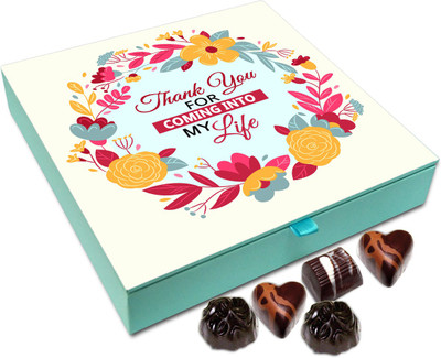 Chocholik Gift Box - Thank You For Coming Into My Life Chocolate Box - 9pc Truffles(108 g)
Chocholik Gift Box - Thank You For Coming Into My Life Chocolate Box - 9pc Truffles(108 g)