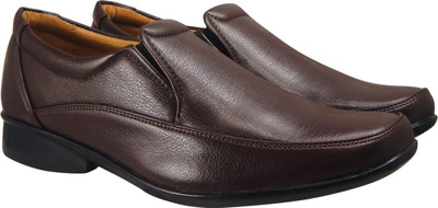 Action Synergy Men's PL4471 Brown Formal Slip On For Men(Brown