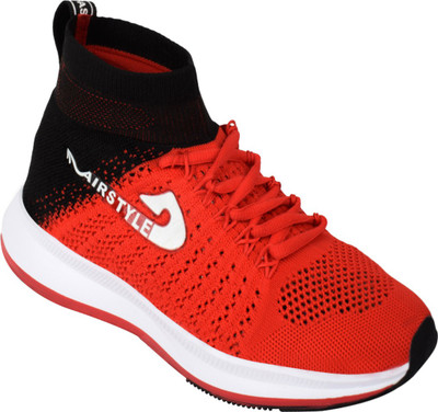 Go India Store Lace Up For Men(Red