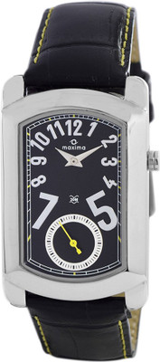 Maxima Attivo Collection Analog Black Dial Men's Watch - For Men