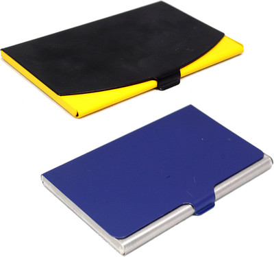 Stealodeal Blue and Black-Yellow Stainless Steel |Combo of 2| 10 Card Holder(Set of 2, Blue, Black, Yellow)
Stealodeal Blue and Black-Yellow Stainless Steel |Combo of 2| 10 Card Holder(Set of 2, Blue, Black, Yellow)