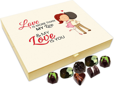 Chocholik Gift Box - Love Is More Than my Life Chocolate Box - 20pc Truffles(240 g)
Chocholik Gift Box - Love Is More Than my Life Chocolate Box - 20pc Truffles(240 g)