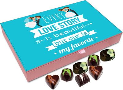 Chocholik Gift Box - Ours Is My Favorite Love Story Chocolate Box - 12pc Truffles(144 g)
Chocholik Gift Box - Ours Is My Favorite Love Story Chocolate Box - 12pc Truffles(144 g)