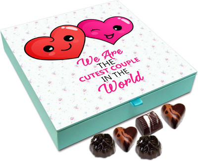 Chocholik Gift Box - We Are The Cutest Couple In The World Chocolate Box - 9pc Truffles(108 g)
Chocholik Gift Box - We Are The Cutest Couple In The World Chocolate Box - 9pc Truffles(108 g)