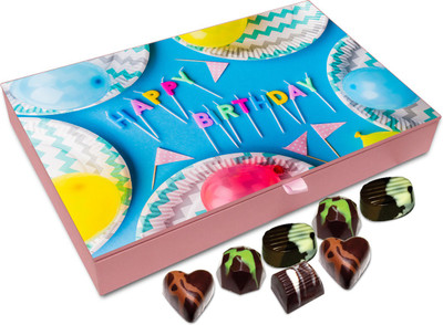 Chocholik Gift Box - I Wish That You Have A Wonderful Birthday Chocolate Box - 12pc Truffles(144 g)
Chocholik Gift Box - I Wish That You Have A Wonderful Birthday Chocolate Box - 12pc Truffles(144 g)