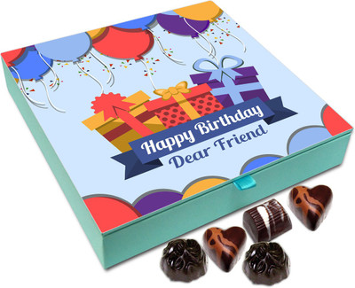 Chocholik Gift Box - Happy Birthday Dear Friend Chocolate Box - 9pc Truffles(108 g)
Chocholik Gift Box - Happy Birthday Dear Friend Chocolate Box - 9pc Truffles(108 g)