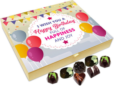 Chocholik Gift Box - I Wish You Birthday Full Of Happiness And Joy Chocolate Box - 20pc Truffles(240 g)
Chocholik Gift Box - I Wish You Birthday Full Of Happiness And Joy Chocolate Box - 20pc Truffles(240 g)