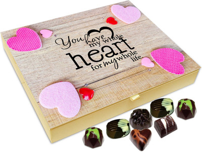 Chocholik Gift Box - You have My Heart For My Whole Life Chocolate Box - 20pc Truffles(240 g)
Chocholik Gift Box - You have My Heart For My Whole Life Chocolate Box - 20pc Truffles(240 g)