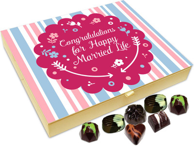 Chocholik Gift Box - Congratulations For A Happy Married Life Chocolate Box - 20pc Truffles(240 g)
Chocholik Gift Box - Congratulations For A Happy Married Life Chocolate Box - 20pc Truffles(240 g)