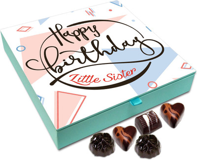 Chocholik Gift Box - Happy Birthday Little Sister Chocolate Box - 9pc Truffles(108 g)
Chocholik Gift Box - Happy Birthday Little Sister Chocolate Box - 9pc Truffles(108 g)