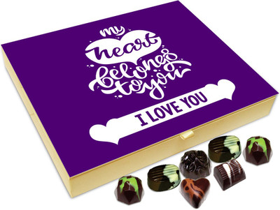 Chocholik Gift Box - My Heart Totally Belongs To You Chocolate Box - 20pc Truffles(240 g)
Chocholik Gift Box - My Heart Totally Belongs To You Chocolate Box - 20pc Truffles(240 g)