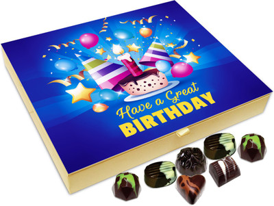 Chocholik Gift Box - Have A Great Birthday My Friend Chocolate Box - 20pc Truffles(240 g)
Chocholik Gift Box - Have A Great Birthday My Friend Chocolate Box - 20pc Truffles(240 g)