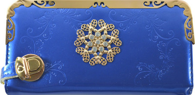 Glitters Online Casual Blue Clutch