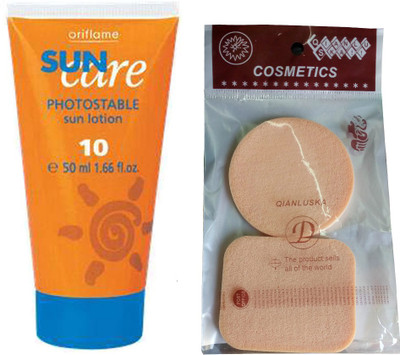 Oriflame Sweden SUN CARE LOTION SPF10 WITH COMPACT SPONGES - SPF 10 PA+(50 ml)
Oriflame Sweden SUN CARE LOTION SPF10 WITH COMPACT SPONGES - SPF 10 PA+(50 ml)