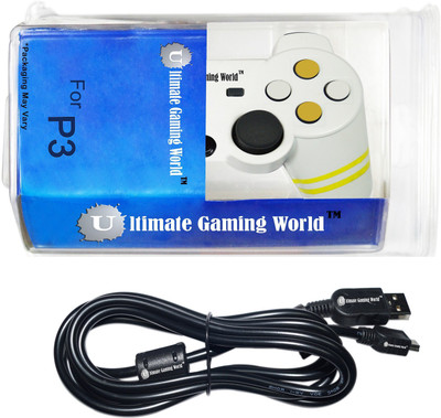 Ultimate Gaming World ™ Wireless Controller/Joystick for PS3 Console Only. (White Color) Gaming Accessory Kit(White, For PS3)
Ultimate Gaming World ™ Wireless Controller/Joystick for PS3 Console Only. (White Color) Gaming Accessory Kit(White, For PS3)
