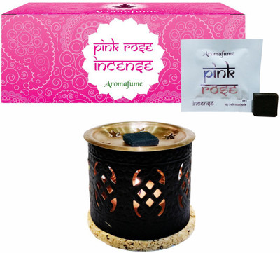 Aromafume Pink Rose Incense Bricks (Medium) & Palace Burner Fresh Agarbattis(20 Units)
Aromafume Pink Rose Incense Bricks (Medium) & Palace Burner Fresh Agarbattis(20 Units)