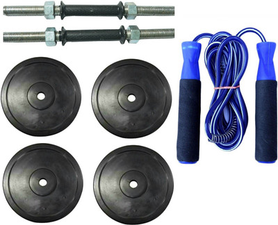 HEALTH FIT INDIA PAIR OF DUMBELL RODS ALONG WITH 4 WEIGHT PLATES AND BEARING BLUE COLOR SKIPPING ROPE Gym & Fitness Kit
HEALTH FIT INDIA PAIR OF DUMBELL RODS ALONG WITH 4 WEIGHT PLATES AND BEARING BLUE COLOR SKIPPING ROPE Gym & Fitness Kit