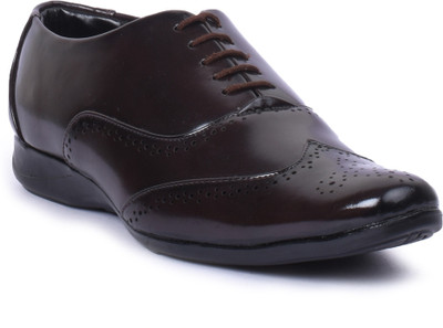 Foot n Style Lace Up Shoes For Men(Brown)