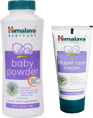 Himalaya Herbals Baby powder (50g)+Himalaya Diaper Rash Cream (20g)(White)
