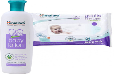 Himalaya Herbals Baby Lotion (100ml)+Himalaya Herbals Gentle baby Wipes (24 Sheets)(White)
Himalaya Herbals Baby Lotion (100ml)+Himalaya Herbals Gentle baby Wipes (24 Sheets)(White)