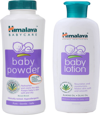 Himalaya Herbals Baby powder (100g)+Himalaya Herbals Baby Lotion (100ml)(White)