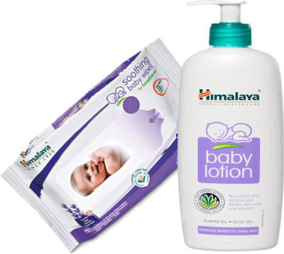 Himalaya Herbals Baby Lotion (400ml)+Himalaya Herbals Soothing Baby Wipes (12 Sheets)(White)
Himalaya Herbals Baby Lotion (400ml)+Himalaya Herbals Soothing Baby Wipes (12 Sheets)(White)