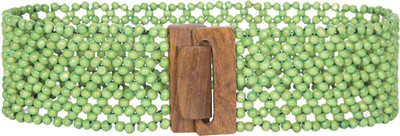 The Indian Handicraft Store Women Casual Green Fabric Belt