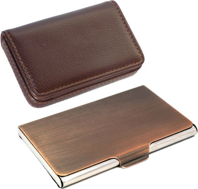 Stealodeal Rose Gold Stainless Steel With Soft Brown Leather Wallet 10 Card Holder(Set of 2, Maroon, Brown)
Stealodeal Rose Gold Stainless Steel With Soft Brown Leather Wallet 10 Card Holder(Set of 2, Maroon, Brown)