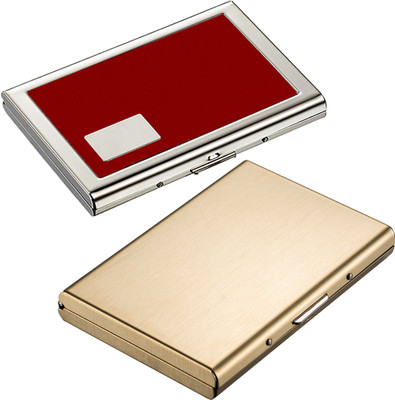 Stealodeal Full Gold Metal Limited Edition With Red Debit/Credit Atm|Combo of 2| 6 Card Holder(Set of 2, Gold, Red)
Stealodeal Full Gold Metal Limited Edition With Red Debit/Credit Atm|Combo of 2| 6 Card Holder(Set of 2, Gold, Red)