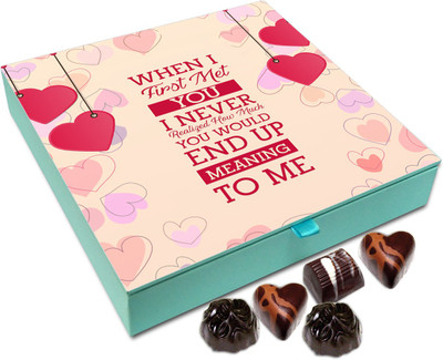 Chocholik Gift Box - I Never Knew You Would Mean So Much To Me Chocolate Box - 9pc Truffles(108 g)
Chocholik Gift Box - I Never Knew You Would Mean So Much To Me Chocolate Box - 9pc Truffles(108 g)