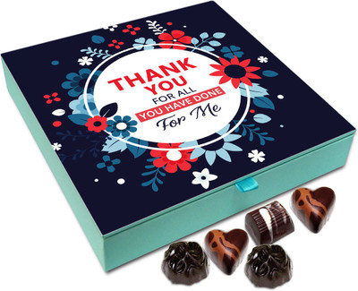 Chocholik Gift Box - Thank You For All You Have Done For Me Chocolate Box - 9pc Truffles(108 g)
Chocholik Gift Box - Thank You For All You Have Done For Me Chocolate Box - 9pc Truffles(108 g)