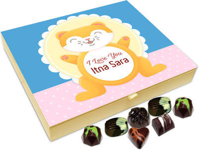 Chocholik Gift Box - I Love You Way Too Much Chocolate Box - 20pc Truffles(240 g)